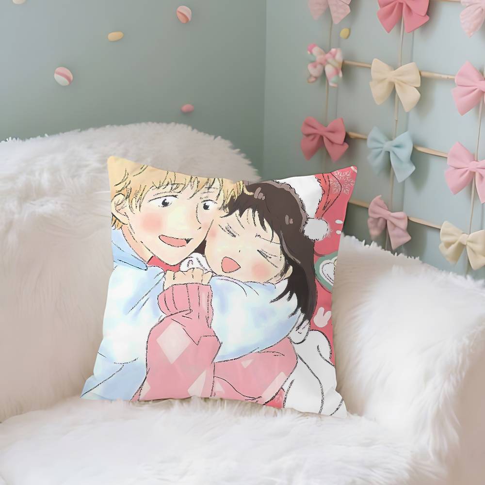 Cute SSkip AndLoafer Couple Style Throw Pillow Covers Pattern Cushion Cover Suitable For Sofa Bedroom Car Pillow Cover