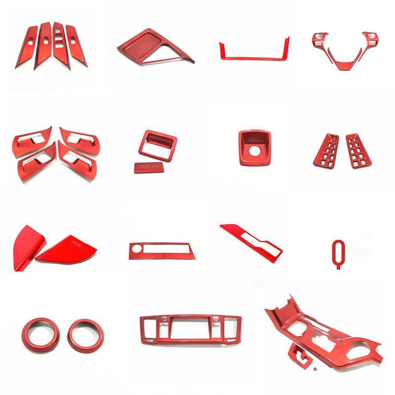 Zestaw ozdobny dźwigni zmiany biegów, nawiewu i klamki drzwi do RAV4 16-18