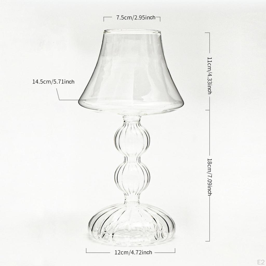 Szklany świecznik w kształcie patyczka Elegancki świecznik Kandelabr na festiwal