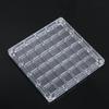 Acrylic Magnetic Seashell Display Box 36 Grids Transparent Compartment Organizer for Collectible Seashell Pin Badge Home Display