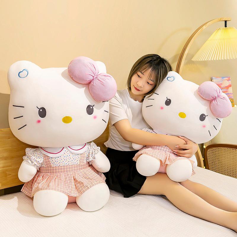 Adorable Pink KT Cat Plush Doll for Weddings and Birthdays