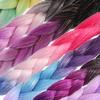 WTB Big Braid Synthetic Wigs Women Chemical Fiber High Temperature Silk Hand-woven Shiny Big Braid Hair Dirty Braid Wig Braided Hair