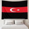 Turkish Flag Design Tapestry Room Decoration Wall Hanging for Living Room Bedroom, Dormitory, Birthday and Christmas Gifts