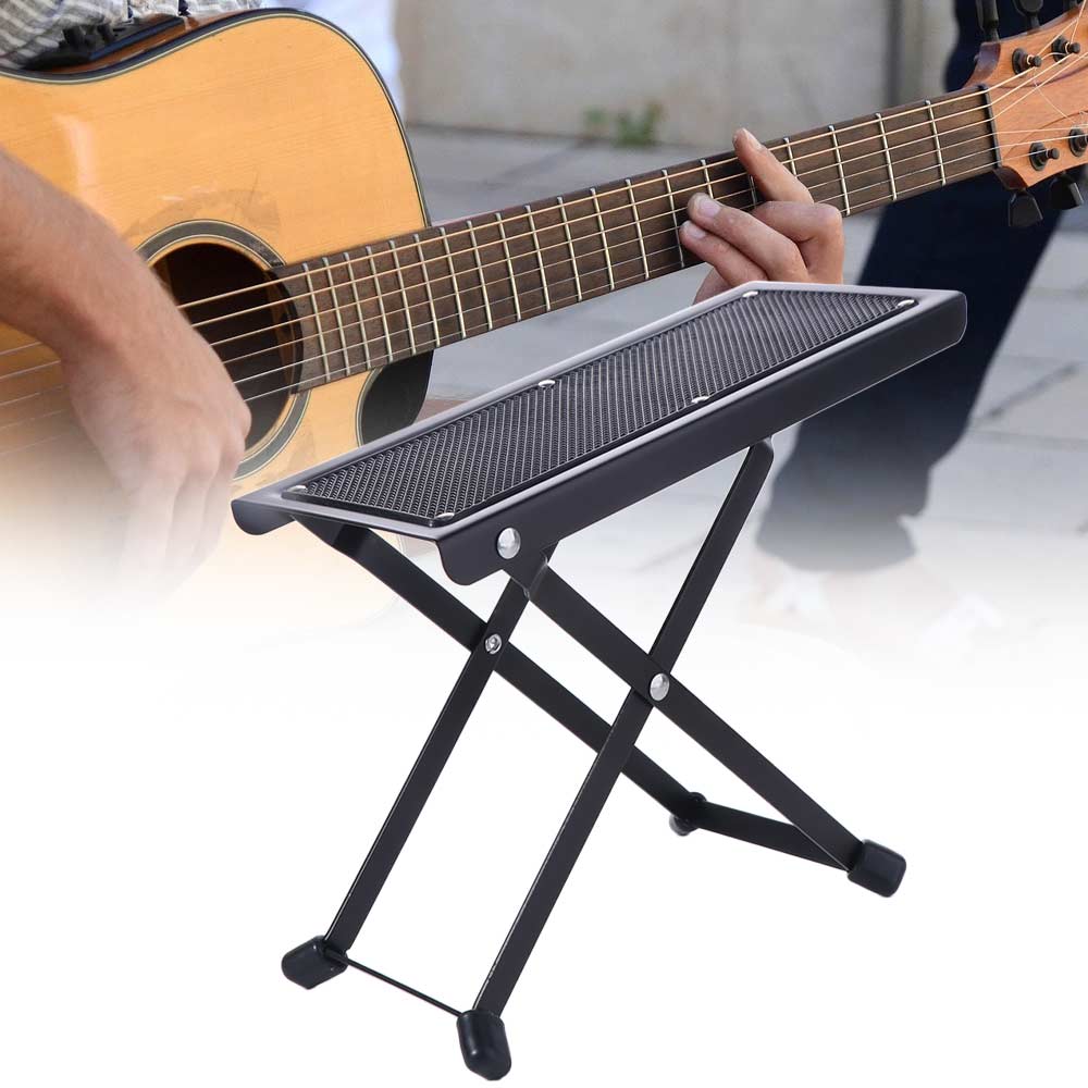 Folding Guitar Footrest Pedal Adjustable Classical Guitar Footstool  Guitar Accessories