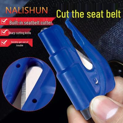 Compact Car Safety Hammer: Portable Life-Saving Keychain with Window Breaker for Convenient Storage and Easy Use.