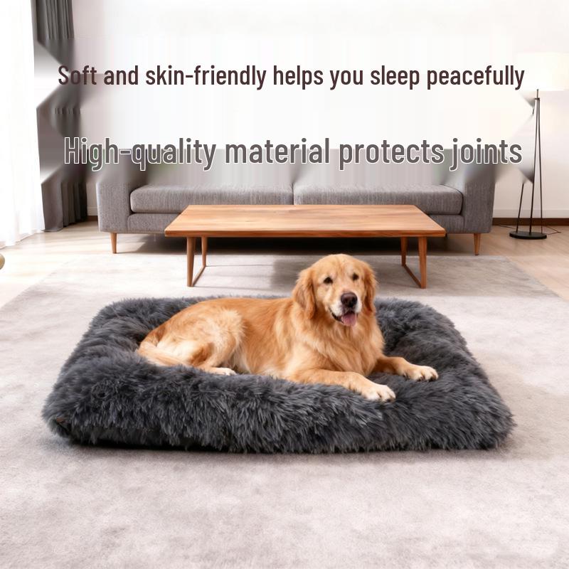 Plush Winter Warm Pet Bed: Cozy Dog & Cat House Pad