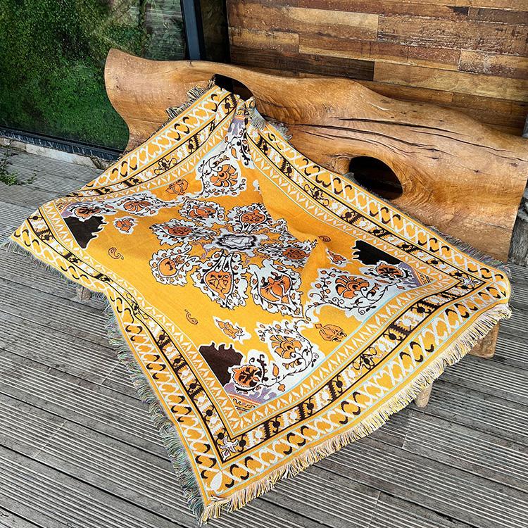 Boho Throw Blanket Hippie Living Room Decor Wall Tapestry Outdoor Picnic Camping Rug Mattress Beach Towel