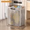 Extra Large Foldable Laundry Basket with Wheels - High Capacity, Movable & Durable