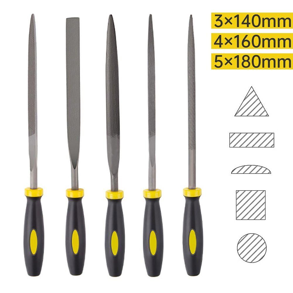 5Pcs/Set Grinding Rasp Needle File Sharpening Rasp Durable Hand File