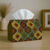 1pc Offers Two Size Options for a Party Tissue Box Featuring a Mediterranean Tile Design. This Multifunctional Tissue Holder, Adorned with an Mosaic G