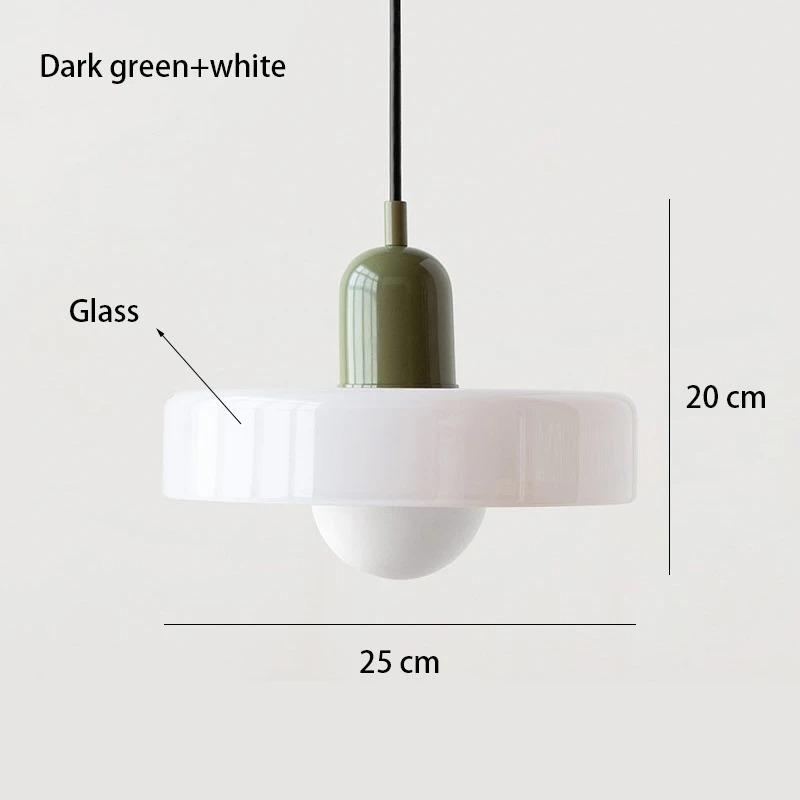Retro Color Glass Pendent Hanging Lamp Home Decor For Living Dining Bedroom Kitchen Island Suspended Chandelier Furniture E27