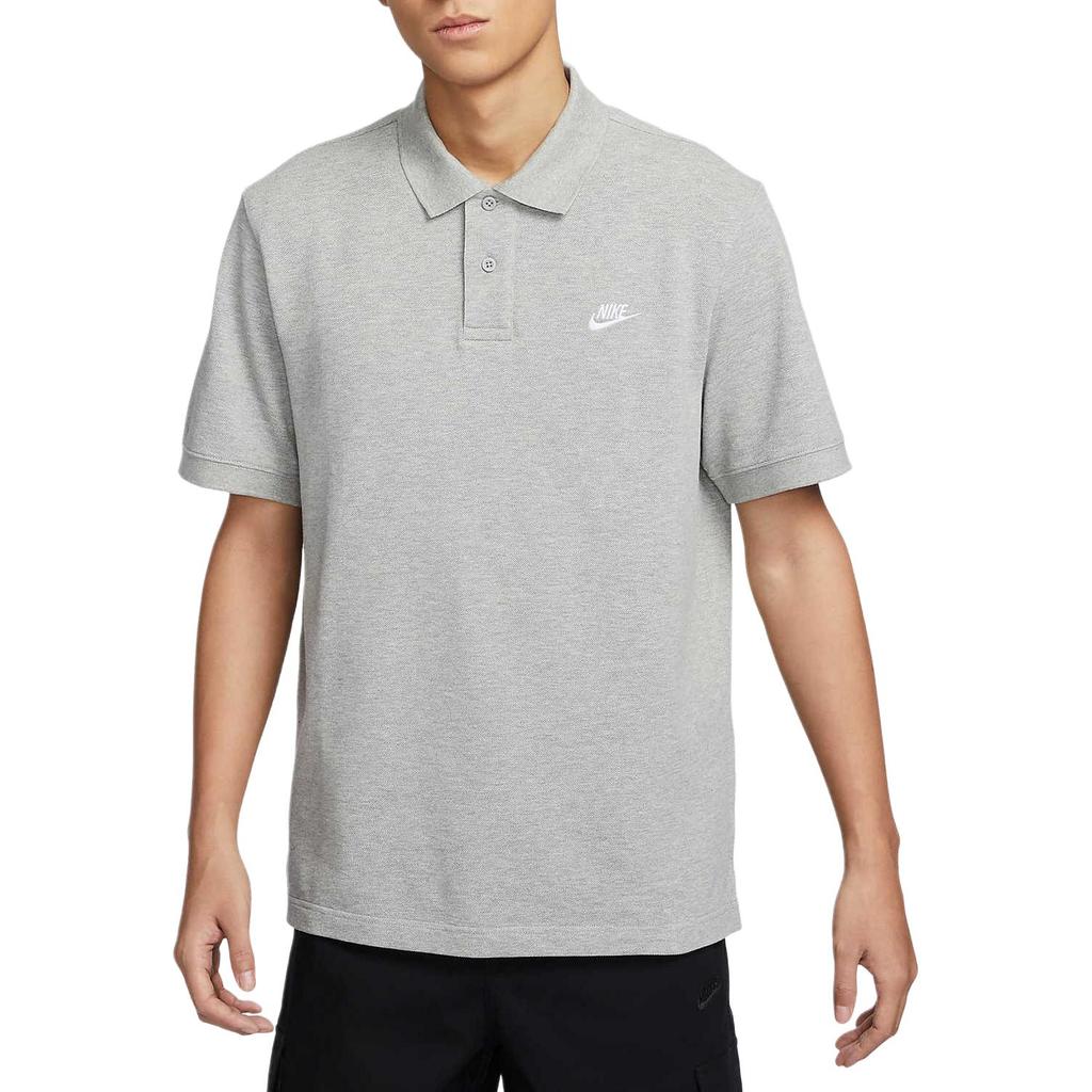 Nike Pánské polo tričko s krátkým rukávem a potiskem loga Šedá FN3895-063