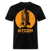 Bitcoin Is The Future Shirt BTC Spaceship Crypto Currency T-Shirt Size S-6XL