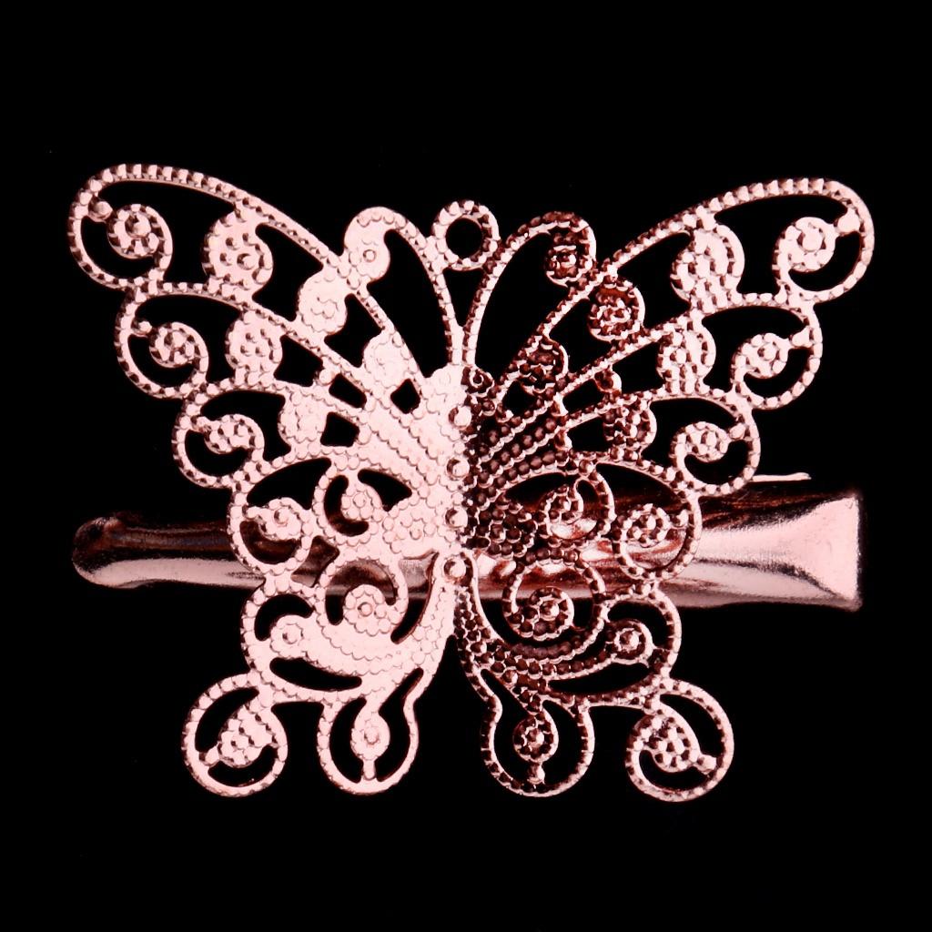 10pcs Fashion Hollow Butterfly Hair Clips Barrettes for Women Girls