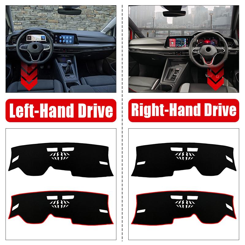 Car Accessories For Volkswagen VW Golf 8 MK8 2022 2023 Dashboard Cover Avoid Light Pad Sun Shade Anti-UV Carpets