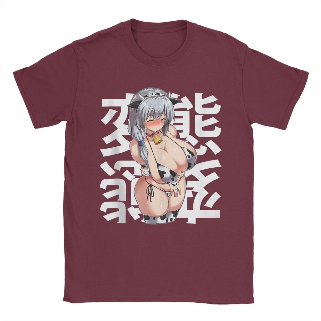 Men TShirts Anime Lewd Hudairy Hucow Hufarmers Mommy Waifu Otaku Fun 100 Cotton Tees Short Sleeve  T Shirts O Neck Tops 6XL