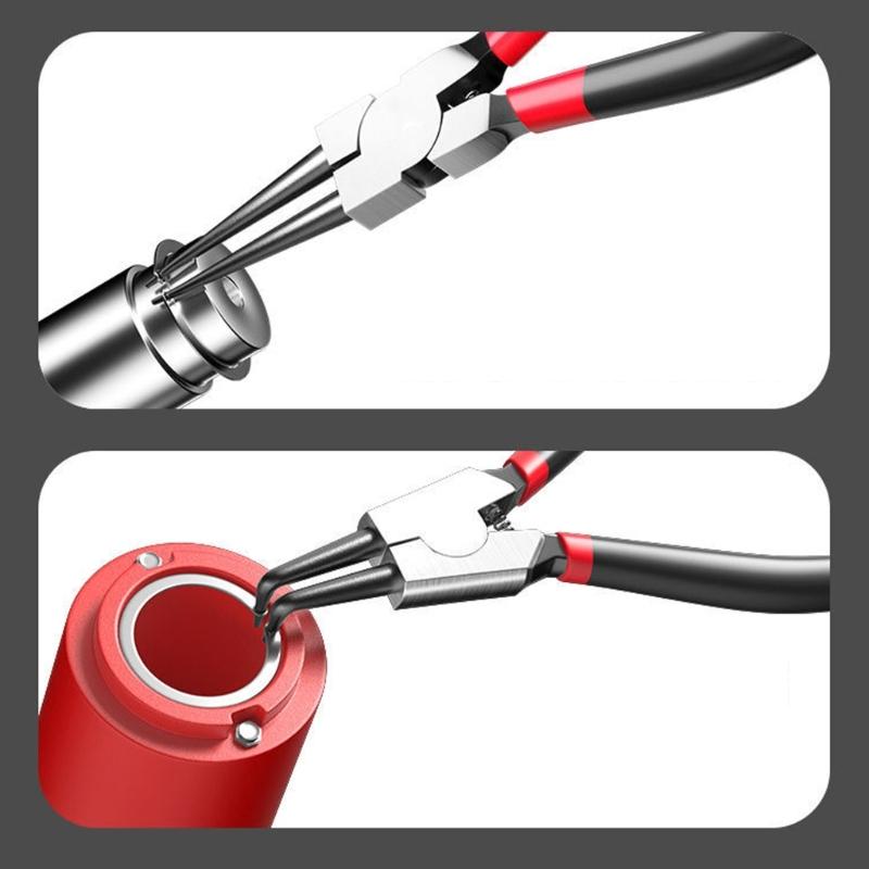 Heavy Duty Snap Rings Pliers Ergonomic Handle Circlip Pliers Internal Straight Tip Pliers External Straight Tip Pliers