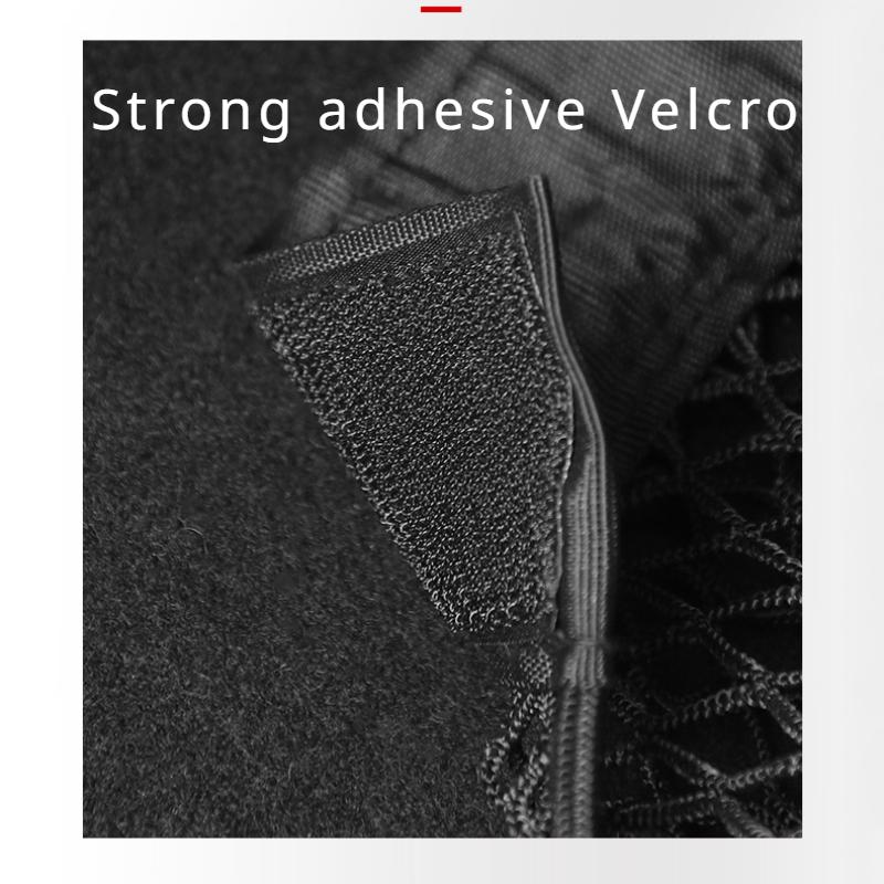 Filet de rangement en filet Double couche, sac intégré, filet fixe Velcro