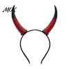 Fantasy Cosplay Hörner Halloween Widderhorn Haarband, Abnehmbares Teufelskopfstück für Karnevalsparty, Festival Haaraccessoire, Bühnenrequisite Retro Simulation