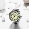 Ring Watch Free Size Waterproof Ring Clock Finger Ring Watch Number Analog Simple Fashionable Silver Men Women Fashion Accessory