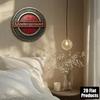 Vintage London Underground Round Metal Wall Sign Retro Bar Cafe Home Decor 8x8 Inch