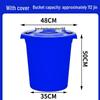 Extra Large Thickened Plastic Bucket with Lid for Household, Water Storage, Enzyme Fermentation