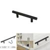 Elegant Black Cabinet Drawer Pull Stainless Steel T Bar For Modern Kitchen Hardware