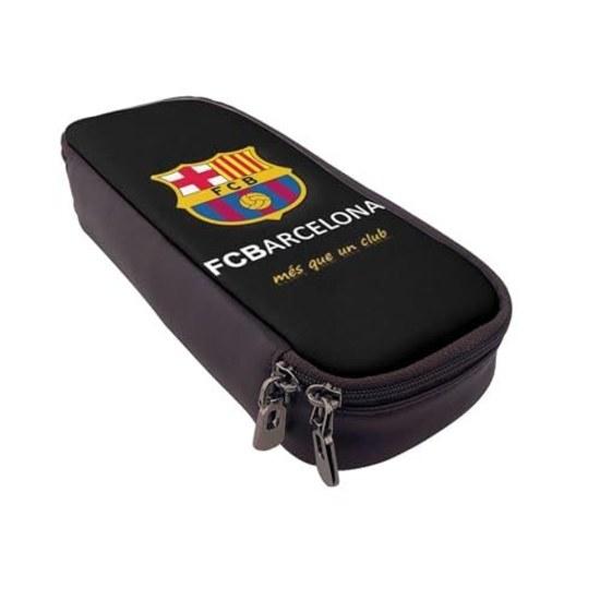 Fc Barcelona Federmäppchen große Kapazität Stifteetui multifunktional stilvoll Ledertasche Jungen Mädchen Kinder einfaches Werkzeug Oberstufenschüler Universitätsgeschenk