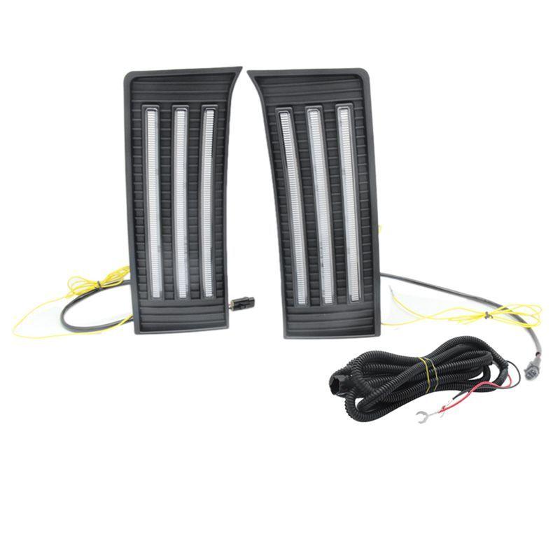LED Daytime Running Lights Fog Lights Turn Indicators 2-Color Streamer Steering Parts Accessories For 22-23