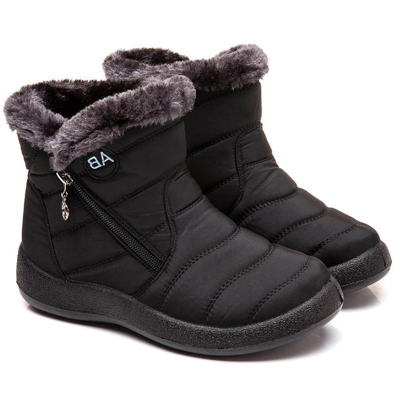 

Зимние сапоги высокого качества, женские сапоги, обувь для матери, непромокаемые ботильоны, женские непромокаемые теплые меховые сапоги 36 прохладный черный