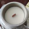 Homlly Apothecary Scented Soy Candles Wood Wick Concrete Holder