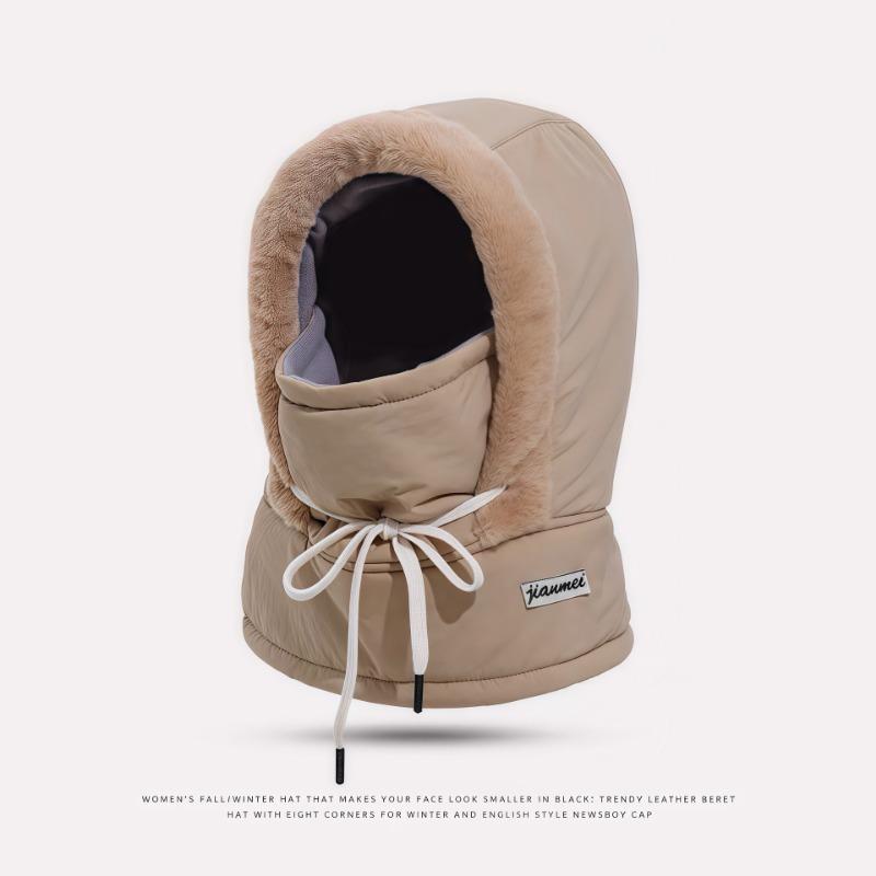Winter warm sub, ear protectors, velvet, thickened cold-proof mask, scarf integrated cycling windproof cycling hat