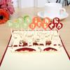 3D Hot Pop Up Happy Birthday Cards Invitation Cake Greeting Card Business Kids Gift Tourist Postcard For Friend Dad Mom Present