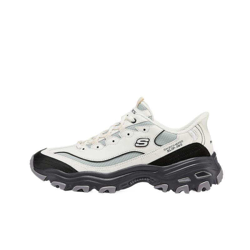 Skechers DLites Comfortable Round Toe Shock Absorbing Breathable Dad Shoes Men sneakers 232668-WBK 39.5
