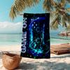 Ultra-Soft Beach Towel with Game Controller Theme,Ideal for Pool - Camping, Diving - Perfect Travel Essential, Vibrant Beach Towel.