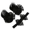 Lace Baby Floor Socks Headband Nor-Slip Step Socks Infant Walking Socks J60B