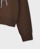 FALLETT Drawing Flower Knit Brown
