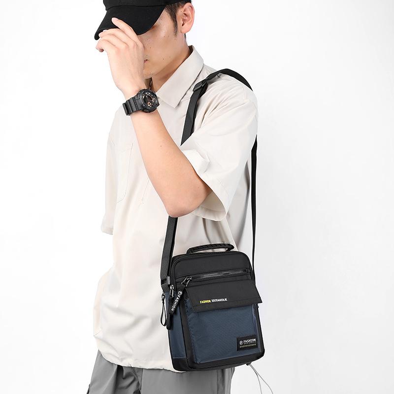 Crossbody Bag New Fashion Trend Casual Simple Shoulder Bag Simple Anti-splashing Men's Handbag Lightweight