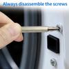 1-piece Keychain Screwdriver Black/silver, Portable Cross, Straight Screwdriver Keychain Set, Suitable for Daily Use