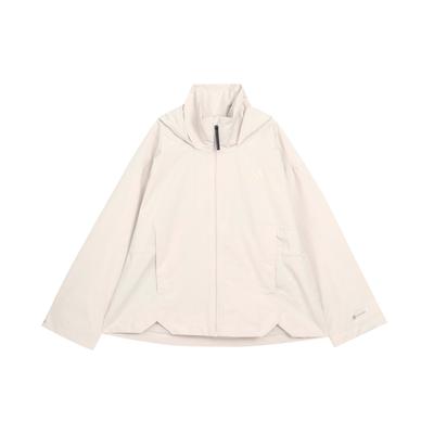 Outdoor Serie Solide High-Neck Zip Hoodie Jacke Damen Oberbekleidung Braun HG6018