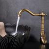 All-copper Creative Wash Basin Faucet Sink Retro Faucet Kitchen Hot and Cold Faucet Basin Dish Basin Faucet