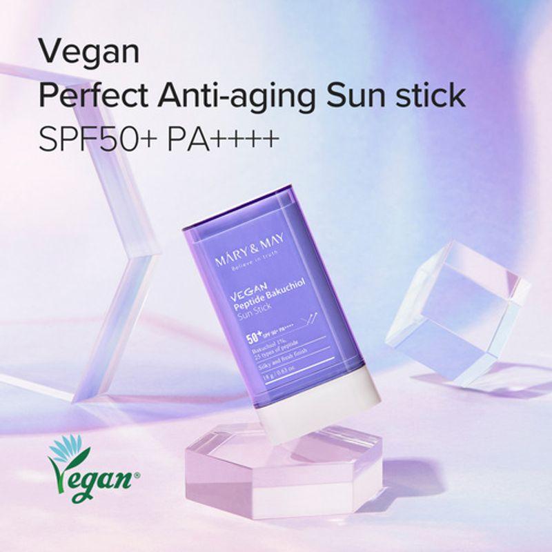 [Mary&May] Vegan Peptide Bakuchiol Sun Stick SPF50+ PA++++