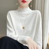 Women's High Neck Loose Knit Pullover Sweater - Autumn/Winter Style