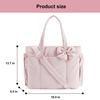 New Women's Lightweight Quilted Bow Shoulder Tote Bag
