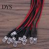 10 Stück 20 cm 3 mm/5 mm LED-Lampenkabel, vorverkabelt, DC-emittierendes Diodenlicht