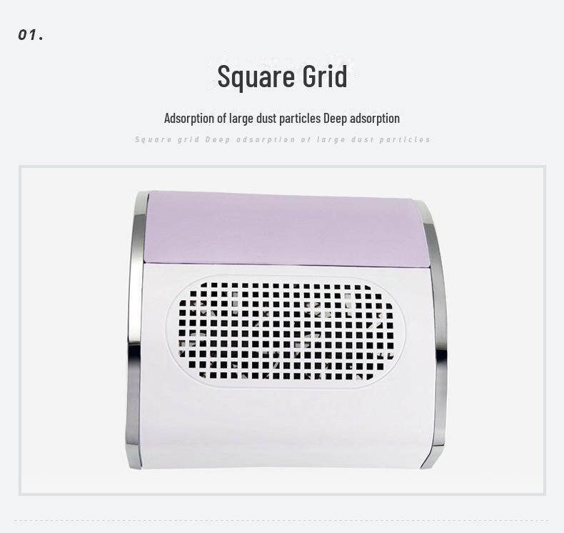 80W High-Power Dual Fan Desktop Nail Vacuum Cleaner and Dust Collector