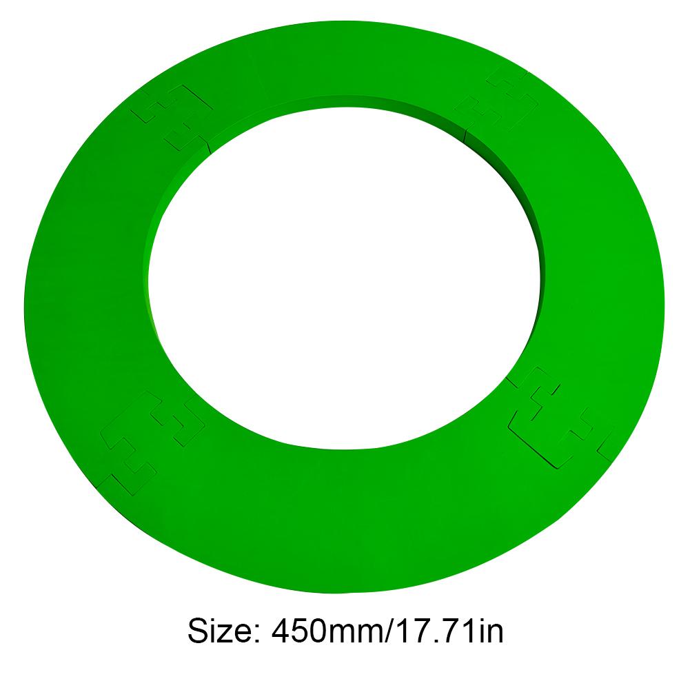 4PCS EVA Black/Red/Green 17.71In Dartboard Surround For Dartboard Universal Wall Protection Splicing Dartboard Surround Ring