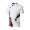 Li-Ning Youth Team Competition Series Color Block Versatile Simple Casual Short Sleeve Badminton Shirt Unisex Tops AAYW121-2