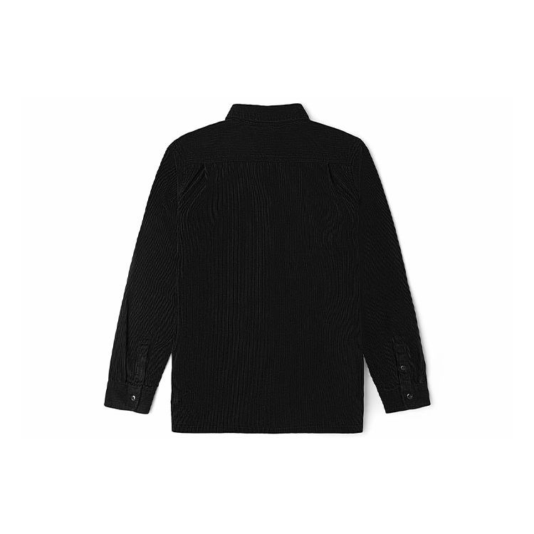 Vans Color Chest Pocket Polo Casual Long Sleeve Shirt Men Shirts Black VN0A4RZFBLK
