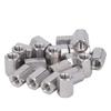 20Pcs Hex Coupling Nut Set Connector 304 Stainless Steel Industrial Fastener M6x1.0 10 L15mm